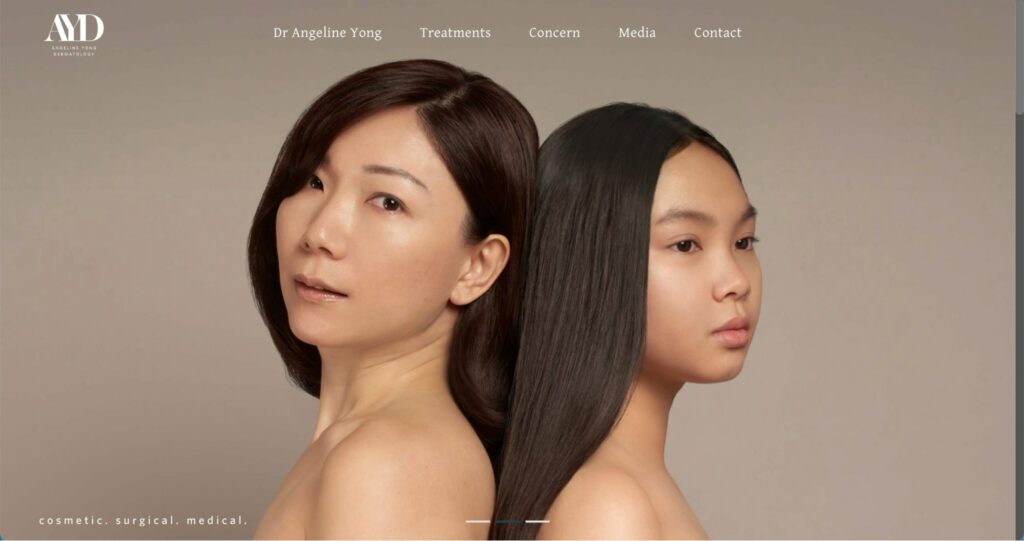 Angeline Yong Dermatology Homepage