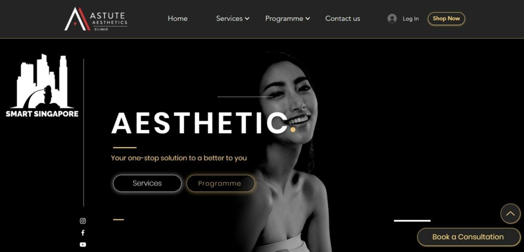 Astute Medical Aesthetics and Laser Clinic Homepage