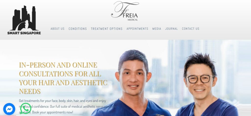 Freia Medical Homepage