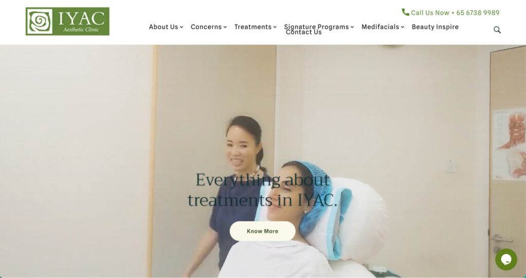 IYAC Aesthetic Clinic Homepage