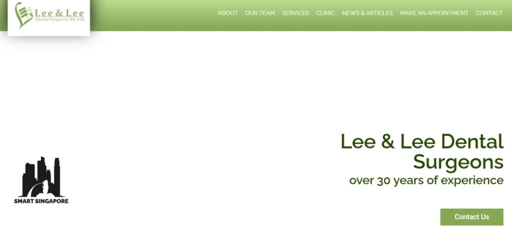 Lee & Lee Dental Surgeons Homepage