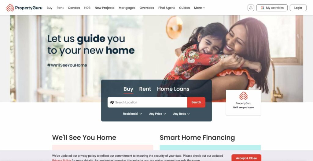 PropertyGuru Finance Homepage