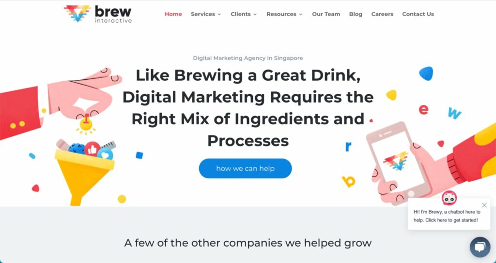 Brew Interactive Homepage