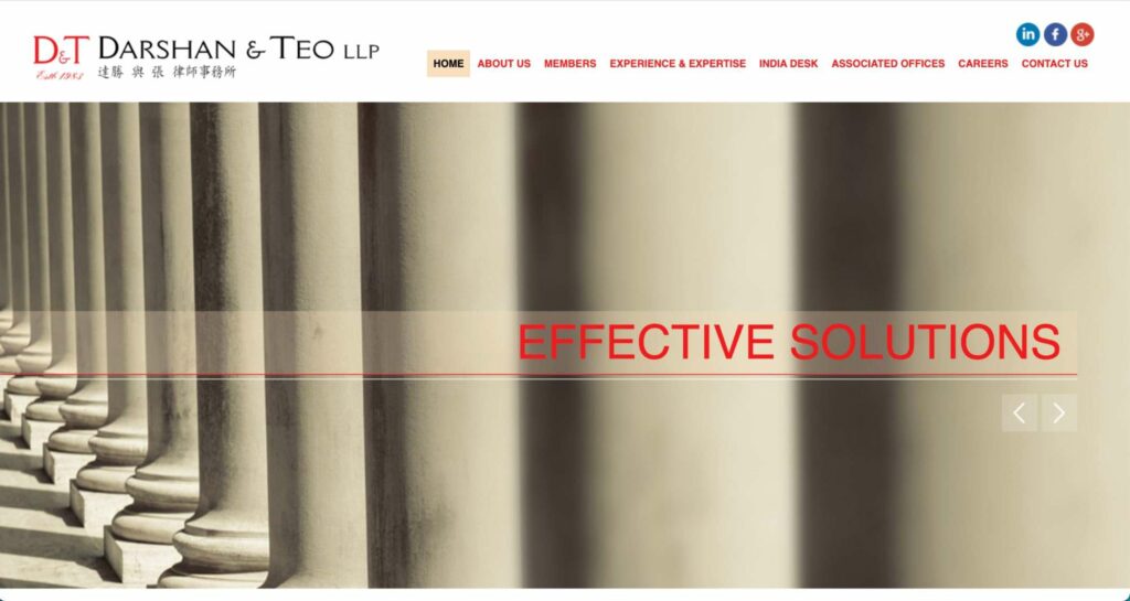 Darshan & Teo LLP Homepage