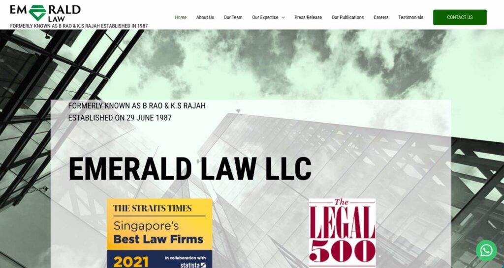 Emerald Law LLC Homepage