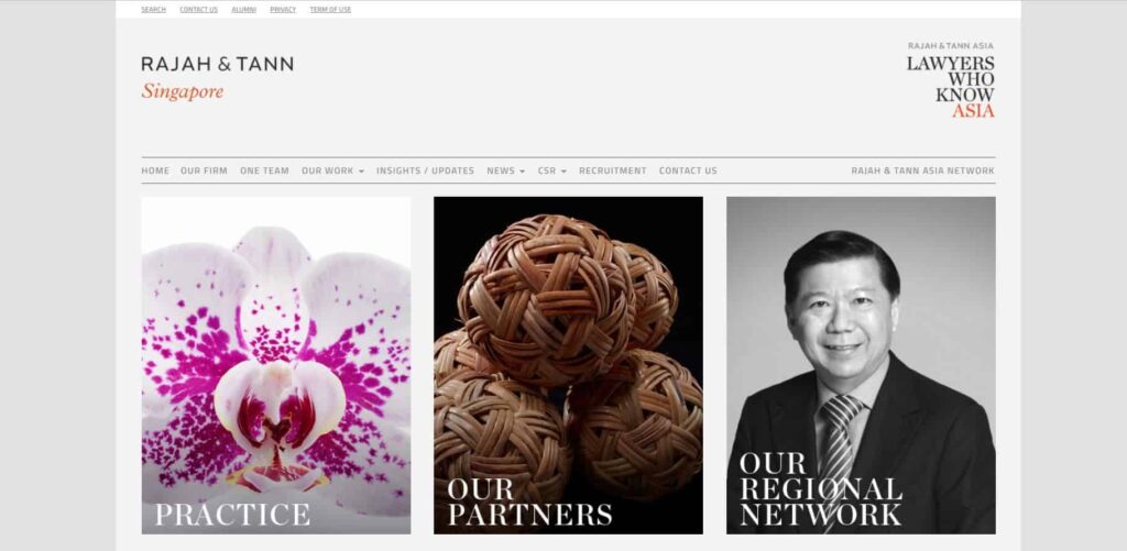 Rajah & Tann Homepage