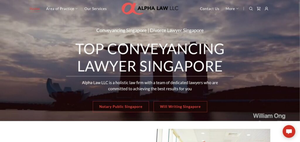 Alpha Law LLC' Homepage