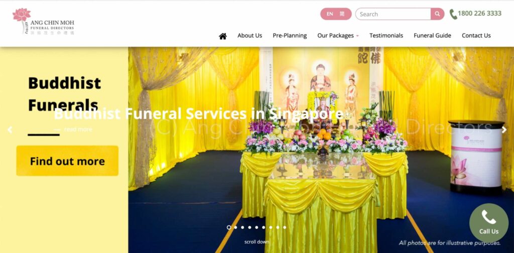 Ang Chin Moh Funeral Directors Homepage