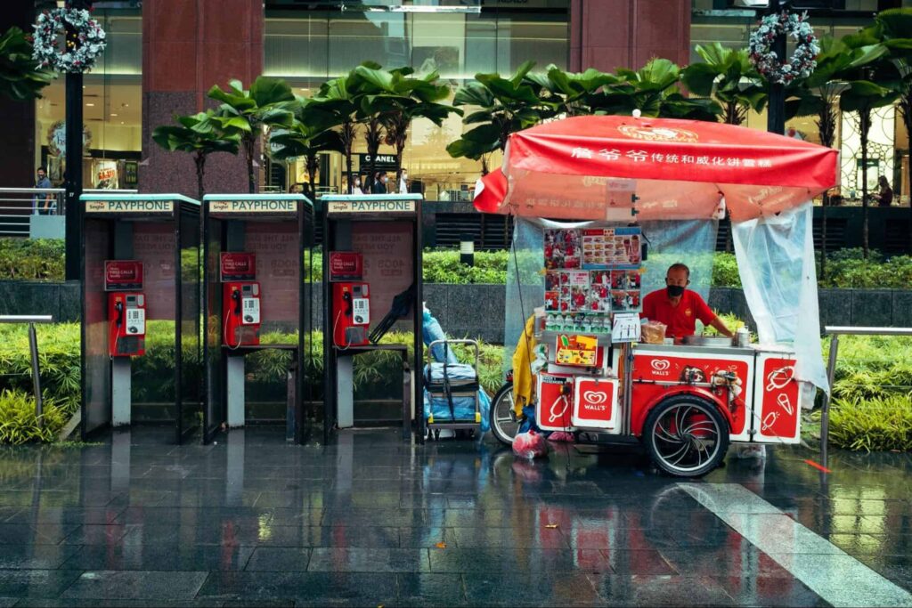 Which city does Orchard Road in Singapore belong to