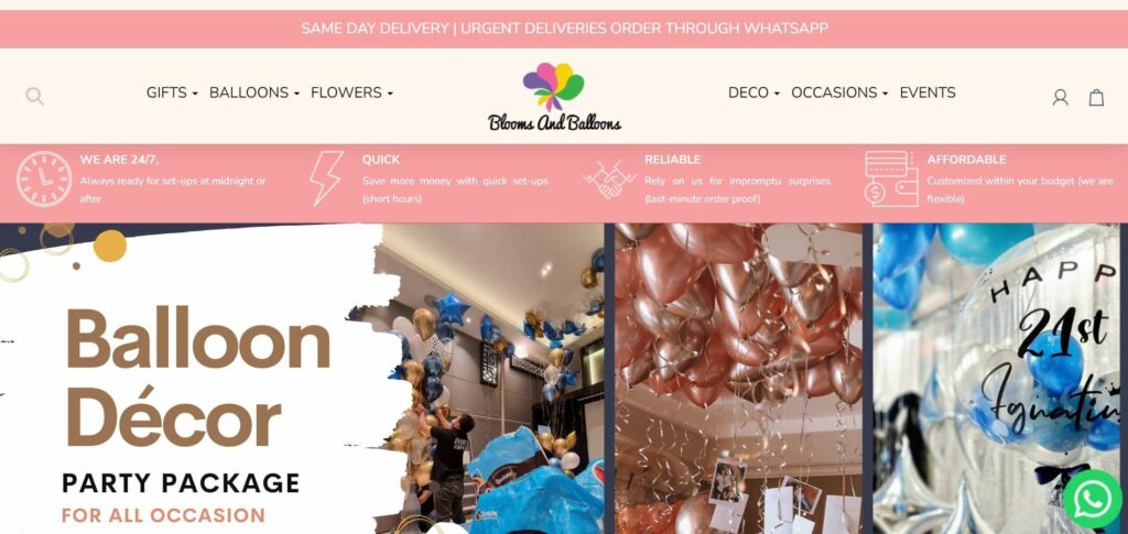 Blooms and Balloons's Homepage